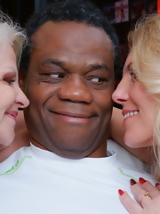 Two housewives share one hard black man